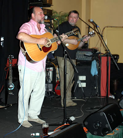 John and Ian at the Otley Folk Festival, September 2006