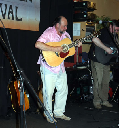 John and Ian at the Otley Folk Festival, September 2006