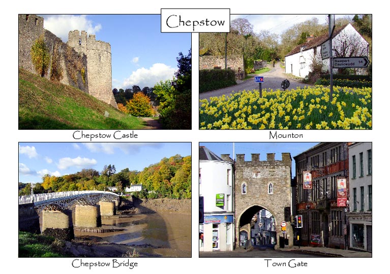 Chepstow: 4-view card