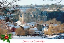Chepstow Castle (Christmas card)