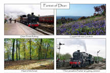 Forest of Dean: 4-view A5 card