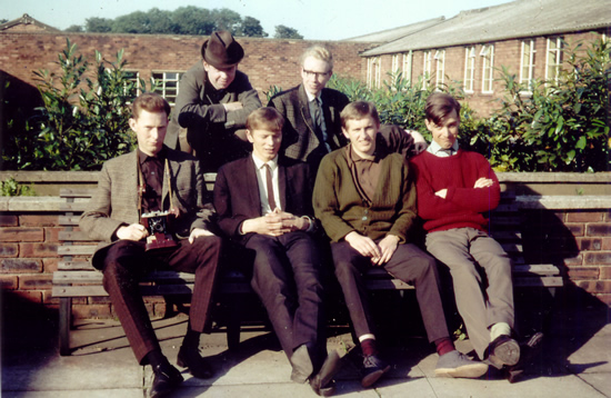 Richard with friends at Newcastle University