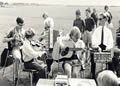 Photo 3: Richard playing drums with The Kingfishers, Redcar, 16.08.69
