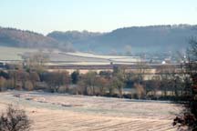 Frosty morning in the Usk Valley