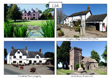 Llangibby 4-view card