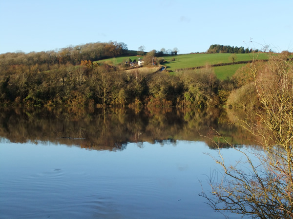 Flooding to the east of Usk, north of the A472, 21.11.12