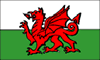 The Welsh flag.  Click to listen to the Welsh National Anthem (small Midi file).