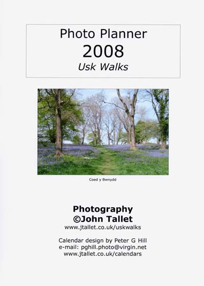 Front cover of Usk Walks Photo Planner