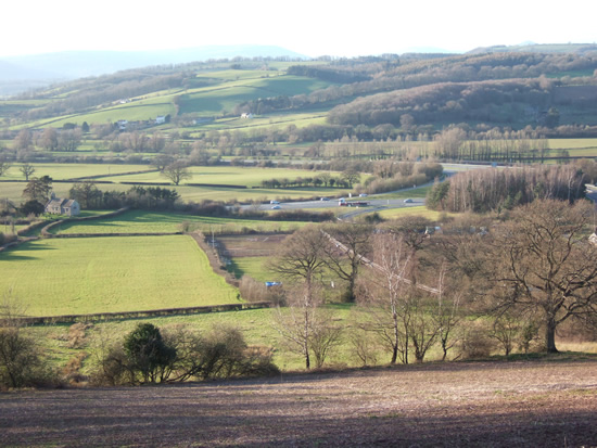 East of Usk (from Newhouse Wood)