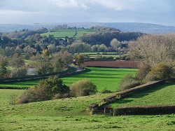 Looking towards Usk from Llanllowell